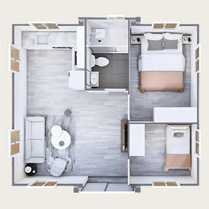 Casa contenedor expandible al por mayor de fábrica de China, casa contenedor prefabricada pequeña de 4 dormitorios para la temporada de verano Saint - Product Image 6