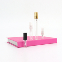 Bouteilles de Test de parfum en verre mince, 1ml, 2ml, 3ml, 5ml, Mini bouteilles rondes transparentes rechargeables, 10ml, flacons d'échantillon de Test de parfum en verre, carafe