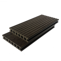 Dek Lantai WPC Co-extruded Motif Kayu Lurus Persegi 18mm Halus Modern Sistem Pengunci Ganda Tahan Air Anti Gores Anti Selip