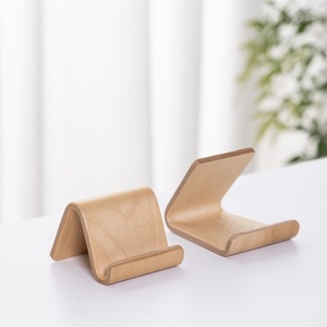 Kệ đựng danh thiếp điện thoại di động bằng gỗ óc chó nguyên khối xu hướng mới 2025, thiết kế đơn giản sáng tạo - Product Image 2