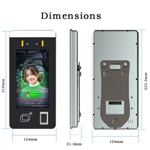 Machine de pointage des heures de travail des employés par reconnaissance faciale biométrique et lecteur d'empreintes digitales, téléchargement en temps réel, personnalisable, Wi-Fi - Product Image 2