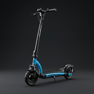 Trottinette électrique adulte HIKERBOY <span class=keywords><strong>Foxtrot</strong></span> Plus bleue, moteur sans balais 500W, vitesse maximale de 25 km/h, batterie amovible, trottinette électrique pliable - Product Image 2