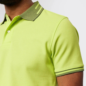 Camiseta de Golf de Lona 100% Algodón Sólido Sublimada con Logotipo Personalizado OEM para Hombre - Product Image 3