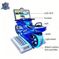 Machine de jeu vidéo d'arcade de course de motos pour enfants à monnayeur à vendre