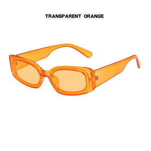 赤と青のフレームと女性のファッションPC UV400サングラス - Product Image 2