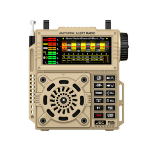 <span class=keywords><strong>Radio</strong></span> de poche portable rechargeable AM <span class=keywords><strong>FM</strong></span> à ondes courtes 1200 mAh avec la meilleure réception, port pour carte TF, écouteurs, fonction SOS - Product Image 3