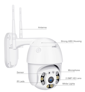 Üreticileri kaynağı 360 <span class=keywords><strong>Cctv</strong></span> 5G /2.4G renk gece görüş 2MP HD odası açık su geçirmez kablosuz Wifi güvenlik monitörlü kamera - Product Image 2