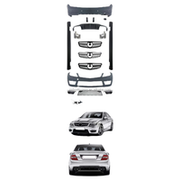 Pour Mercedes Classe C W204 Mise à niveau C63 Kit de carrosserie pour 07-2014 Améliore les véhicules C180 C200 C260 C300 avec caractéristiques AMG