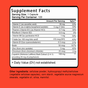 دعم التمثيل الغذائي للكربوهيدرات ، مكمل غذائي لصحة السكر في الدم لدعم مستويات السكر في الدم ومستويات A1C صحية - Product Image 2