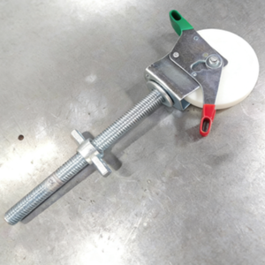 Roue pivotante industrielle pour échafaudage de 8 pouces, roue pivotante en nylon avec frein - Product Image 2