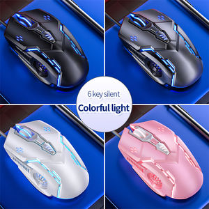 เมาส์เกมมิ่งแบบออปติคอล 7 สี RGB ล่าสุด พร้อมไฟ Breathing Light <span class=keywords><strong>เงียบ</strong></span> ปรับ DPI ได้ เชื่อมต่อผ่าน USB ใช้ได้กับพีซีและแล็ปท็อป - Product Image 4