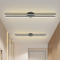 Rationalisé géométrique entrée couloir plafonnier tricolore lumière chambre vestiaire long double led plafond couloir lumières