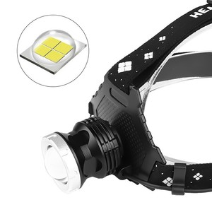 Linterna Frontal LED XHP70 Recargable con Batería 3x18650, Zoom, Iluminación para Exteriores - Product Image 5