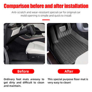Tapis de sol de voiture antidérapants et entièrement imperméables en TPE à grain horizontal pour l'intérieur du Jetour Traveller T2 – Vente en gros - Product Image 2