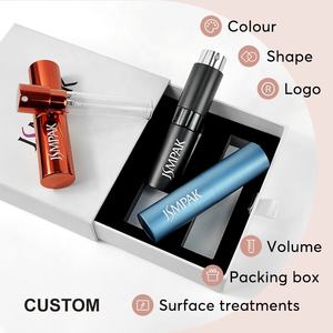 Nouveau <span class=keywords><strong>design</strong></span> Bouteilles vides de parfum rechargeables en aluminium <span class=keywords><strong>rouge</strong></span> vert mat pour enfants rotatives de <span class=keywords><strong>poche</strong></span> mini 8ml 10 ml - Product Image 3