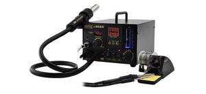 AOYUE968A + אוויר חם אקדח הלחמה ברזל עישון מכשיר 3-in-1 רב תכליתי תצוגה דיגיטלית ריתוך פלטפורמה - Product Image 2