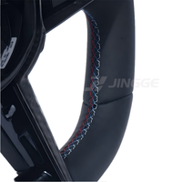 Volant sport en cuir style LCI pour mise à niveau, compatible G05 G20 G30 G2X G3X G8X F9X 2018-2024, intérieur carbone personnalisé