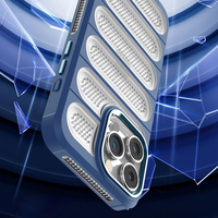 Coque souple à prix d'usine pour iPhone 16 15 14 Pro Max, étui de protection antichoc en TPU respirant avec trous, design sportif, coque de téléphone portable avec protection de l'appareil photo