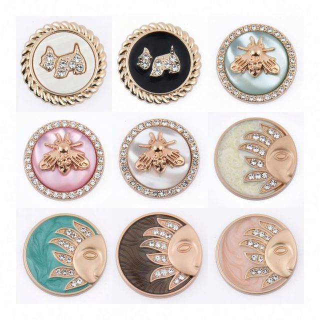 Eco-friendly Colorful Metal Bling Clog Charm Popular Luxury High Quality Shoe & Slipper Decoration Ready to Ship for Outdoor Use