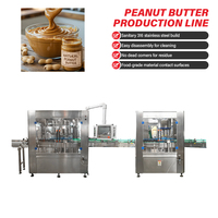Machine de remplissage, de bouchage et d'étiquetage automatique pour pots de mayonnaise, sauce chili et beurre de cacahuète, conforme aux normes industrielles