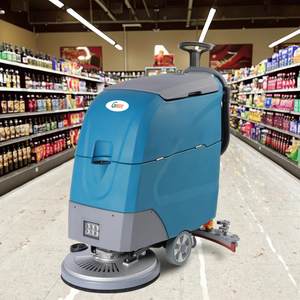 Nettoyeur-sécheur commercial compact GS530, machines automatiques de nettoyage de sols avec brosse en plastique pour le nettoyage des carreaux - Product Image 1