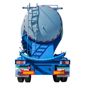40CBM Dry Bulk Powder Cement Tank Carrier 3 Axles Tanker Semi Trailer Factory Price for Transport Dry Cargo