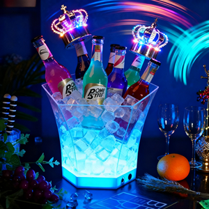 Oem Chất lượng cao 5L Led RGB nhựa có thể sạc lại Xô đá Đảng <span class=keywords><strong>Whisky</strong></span> nước giải khát bồn tắm với <span class=keywords><strong>Whisky</strong></span> <span class=keywords><strong>ice</strong></span> cubes - Product Image 6