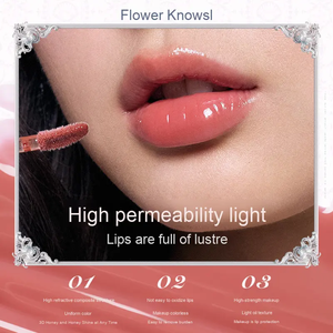 Flower Knows Shell's Jewel Lip Essence, Lápiz Labial Líquido con Perla de Concha de Color, Transparente, <span class=keywords><strong>para</strong></span> el Cuidado de los Labios, Maquillaje con Espejo - Product Image 2