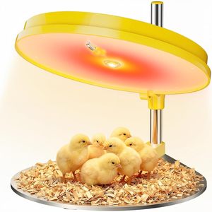 Placa Calefactora con Temperatura Ajustable, Luz LED de 45W, Pantalla Digital, Equipo de Calefacción para Pollitos, Dispositivo de Calentamiento para Aves de Corral - Product Image 1