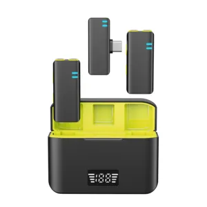 2.4G Draadloze Technologie Plug-And-Play Clip Microfoon 30H Oplaadcase Lavalier Revers Microfoon Video-Opname Voor Dslr-Camera