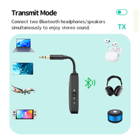 Receptor Transmisor AUX BT6.0 OEM, Conversor de Audio para Auto, Material ABS, para Altavoces, TV, Computadoras y Auriculares Inalámbricos