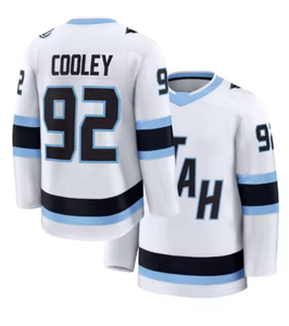 高品质新款犹他风格男士冰球球衣 # 9 # 92 针缝刺绣复古透气网布舒适运动制服 - Product Image 5