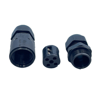 Conector LED de 4 Pines a Prueba de Agua IP68 - M684-A Tipo Tornillo de Bloqueo, Junta de Cable para Iluminación Exterior