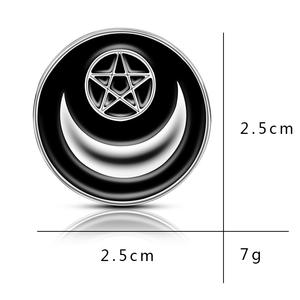 Fata gotica fatta a mano in metallo artigianale spille con smalto artigianale nuova strega Ouija luna tarocchi spille per donne uomini capodanno cinese - Product Image 4