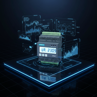 Compteur de tension et de fréquence CA pour barres omnibus, compteur d'énergie IoT sur rail DIN avec pince CT