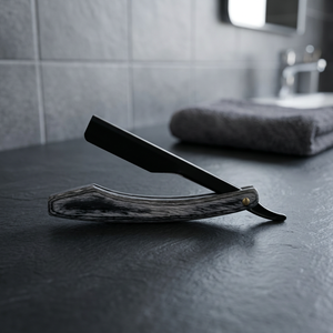 MORGANS INDUSTRIES Straight Razor with Stainless Steel Handle and Blade for <b>Men</b> Face Shaving Barber Shops & Outdoor Use - Product Image 1