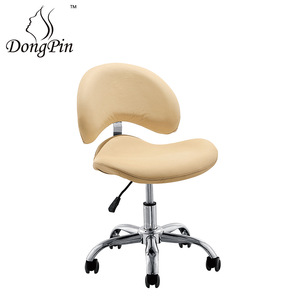 Silla de Peluquería 9951, Giratoria, de Cuero Color Caqui, con Elevación a Gas, con Ruedas, para Oficina o Barbería - Product Image 2