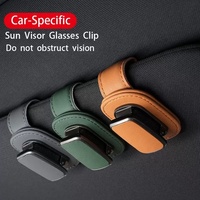 Clip para Visera de Coche de Cuero PU - Soporte Universal para Gafas con Fácil Instalación y Organizador Compacto para Almacenamiento en el Auto