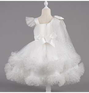 Nuovi Vestiti da Principessa Senza Maniche per Bambine, Abito da Festa per Compleanno e Natale con Pizzo e Fiori - Product Image 6