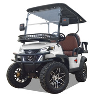 Carrito de Golf Eléctrico de Aleación de Aluminio, 4 Ruedas, Batería de Litio de 60-72v, Motor de 7.5kw, Velocidad Máxima de 25-45km/h, Recepción, Recorrido Turístico, Club