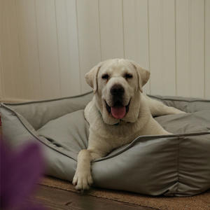 Cobello Classic Style Portable <strong>Dog</strong> Cat <strong>Bed</strong> Made Soft <strong>Tough</strong> Artificial Leather Breathable Solid Pattern Indoor Rectangle Carton - Product Image 4