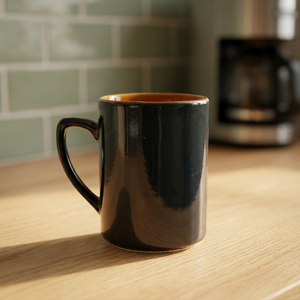 Mug à café en céramique mate, tasse en grès avec poignée, logo personnalisé, vaisselle réutilisable pour le bureau, la maison et les voyages - Product Image 4