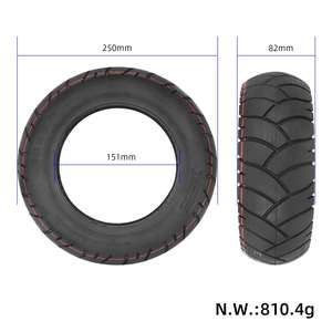 ยางรถสกู๊ตเตอร์ Xuancheng 10x3 แบบไม่มียางใน สำหรับ Kugoo M4 Pro ขนาด 80/65-6 ยางสุญญากาศแบบหนา 10*3 สำหรับถนนในเมือง - Product Image 2