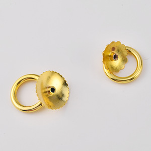 <b>Gold</b> Zinc Alloy Ring Handle <b>Drawer</b> <b>Pull</b> Hardware Accessory Durable - Product Image 3