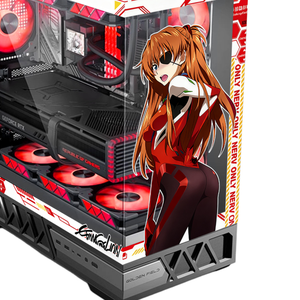 Boîtier de jeu Hurricane Beast Parallel World Asuka Langley Soryu, thème ATX, tour moyenne, panneau latéral transparent, autocollants personnalisables - Product Image 3