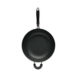 <span class=keywords><strong>Wok</strong></span> antiadhésif écologique avec couvercle en verre 32 cm compatible gaz et induction pour restaurants - Product Image 2