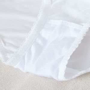 Culotte bikini sexy en dentelle et soie tricotée, broderie dentelle, taille basse - Product Image 4