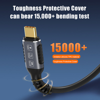 Extensor de ángulo recto Thunderbolt 4 A239 USB C Cable macho a L compatible con transferencia de datos de 40Gbps 240W 8K 60Hz Cable USB para Vide