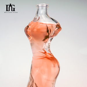 Großhandel Glas Schönheit Glasflaschen leer mit Glass topfen - Product Image 3