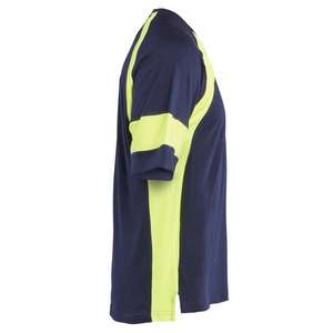 BLAKLADER - 352310308833XS Camiseta con Hi-Vis Azul marino/Amarillo Hi-vis-EAN 7330509916742 ROPA DE TRABAJO DE LA HI-VIS - Product Image 4